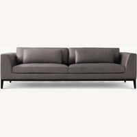 Restoration Hardware Italia Leather 8 ft Sofa