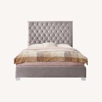 Wayfair Light Gray King Bed
