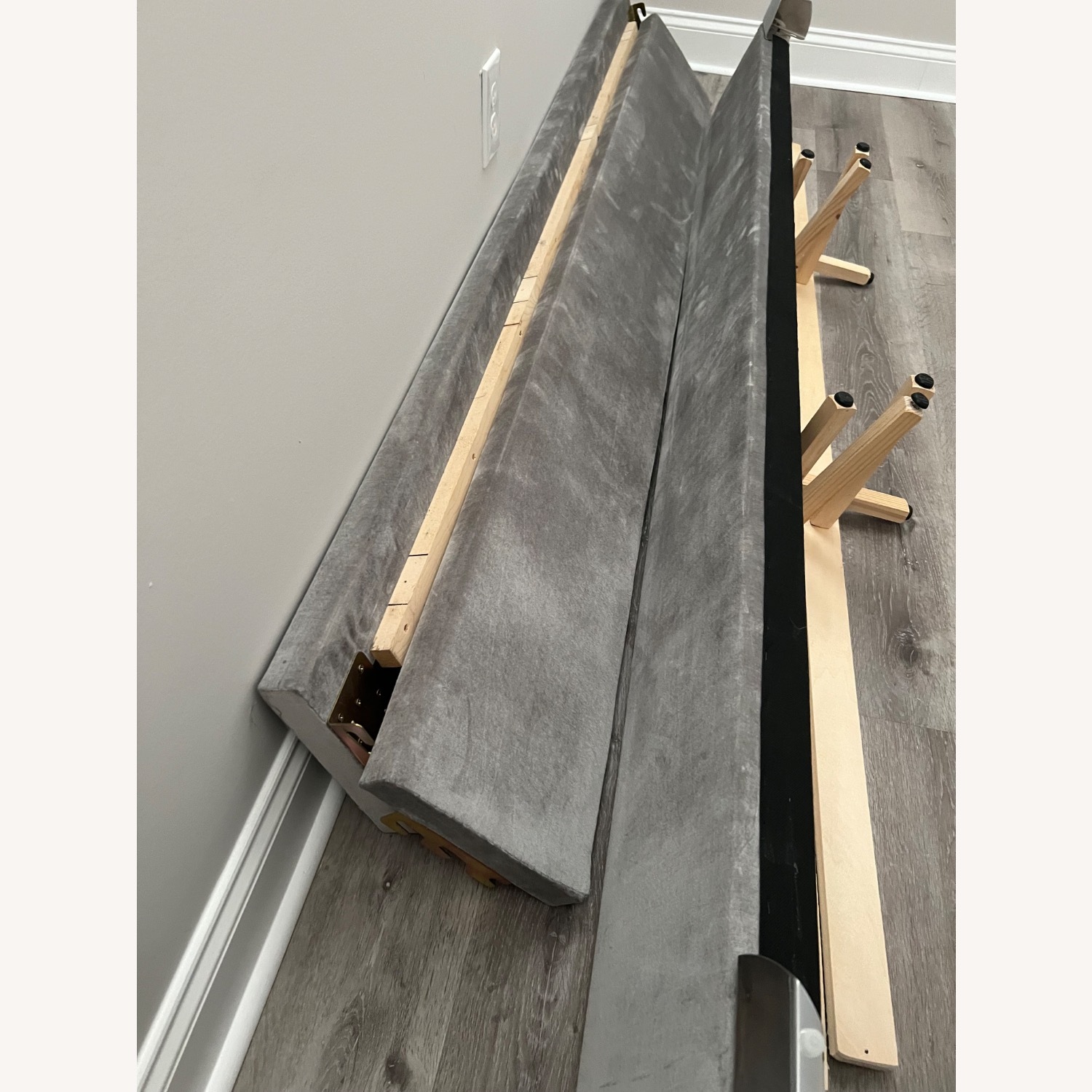 Wayfair Light Gray King Bed - image-3