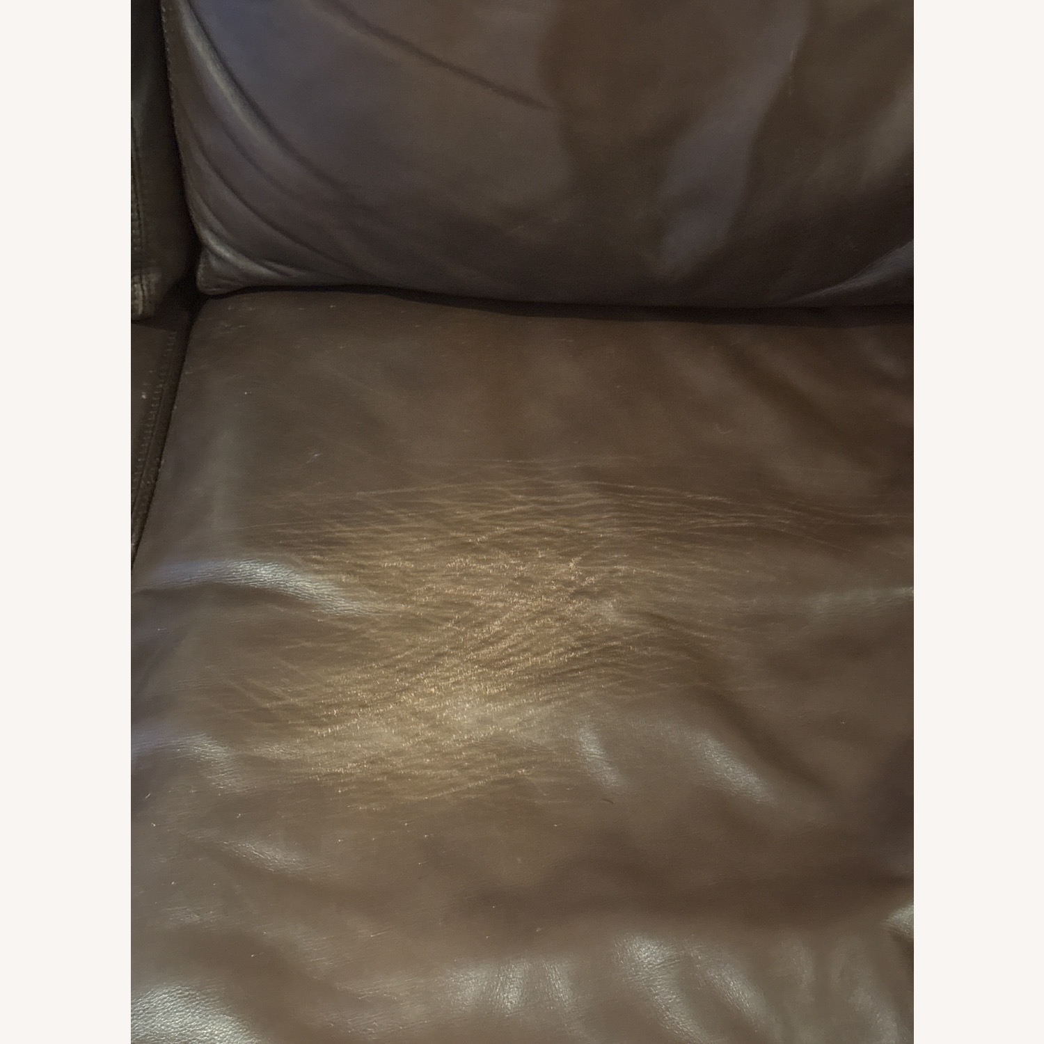 Pottery Barn Dark Brown Leather Sleeper Sofa - image-6