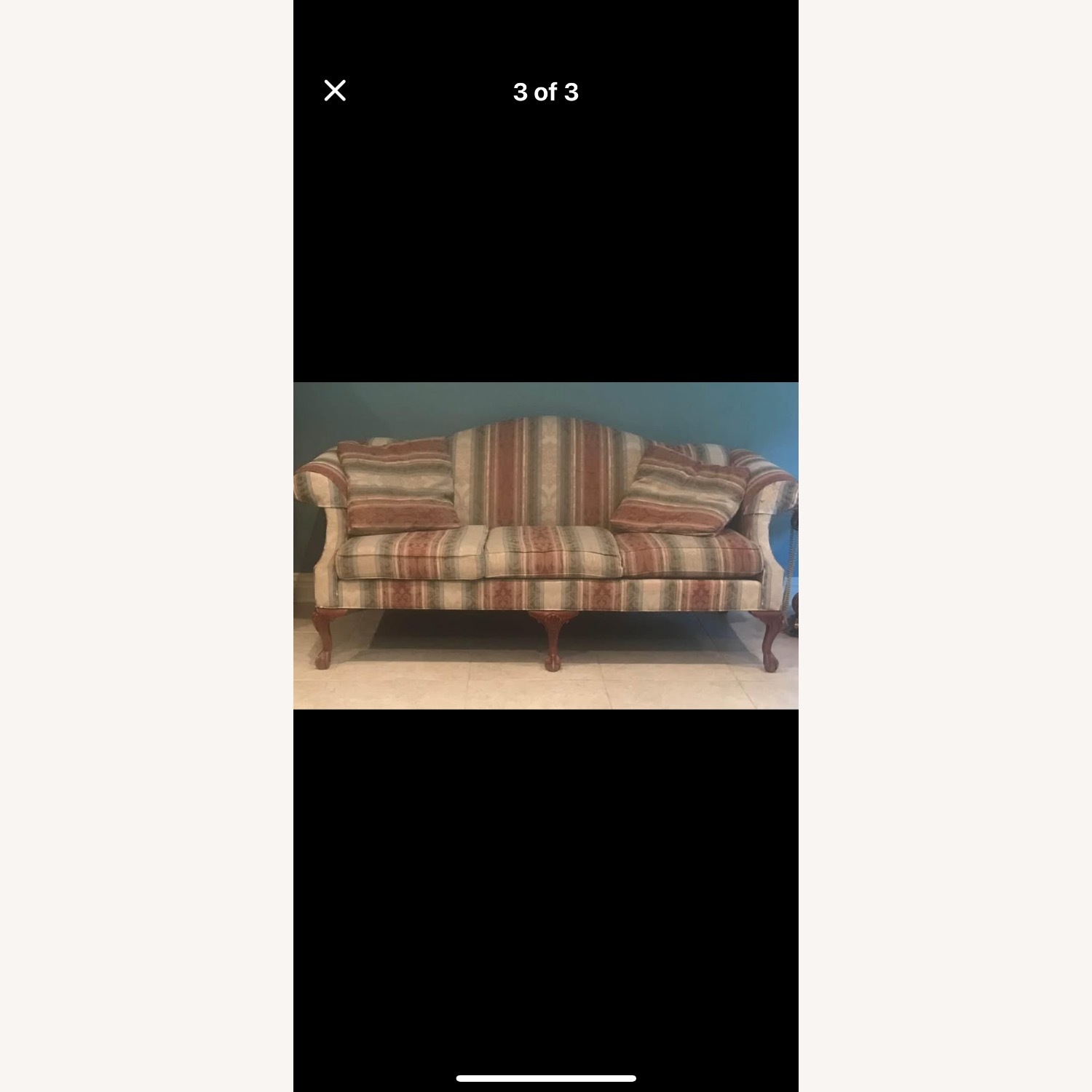 Ethan Allen Camelback Sofa  - image-2