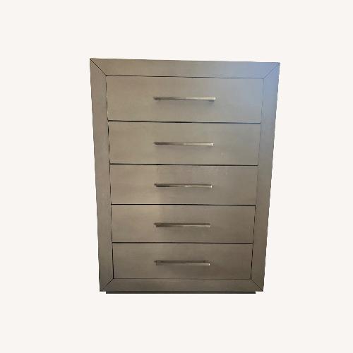 Used Bob's Discount Furniture Light Gray Chest for sale on AptDeco