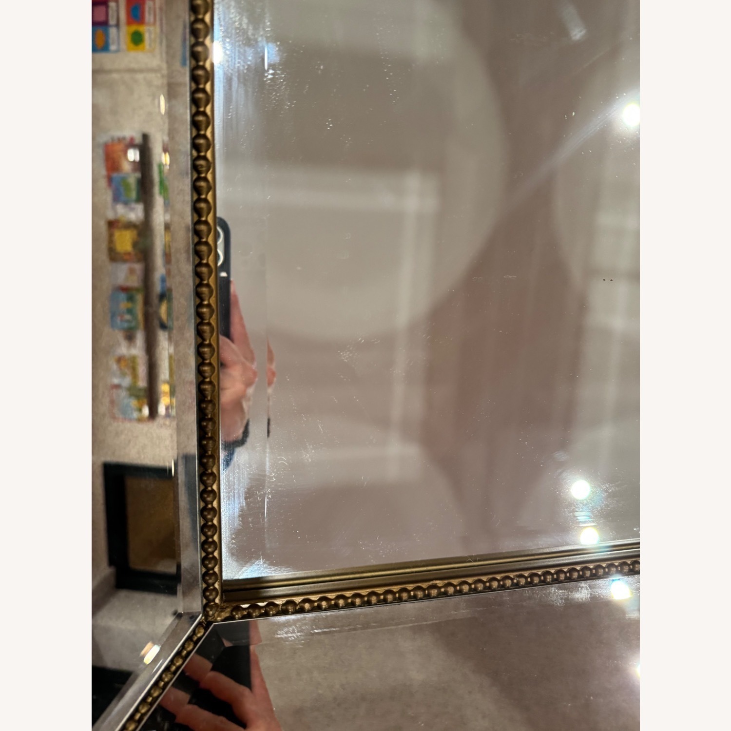 Restoration Hardware Venetian Beaded Wall Mirror - image-3