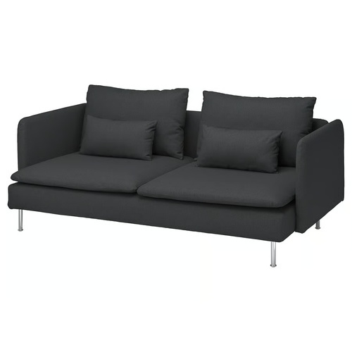 Used IKEA Soderhamn Dark Gray 2 Piece Sectional for sale on AptDeco