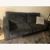 Dark Gray Fabric 2 Seater Sofa