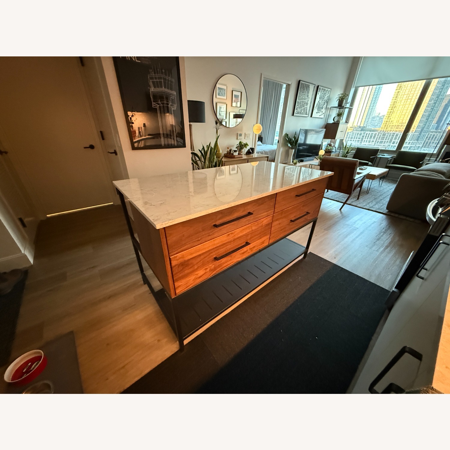 Room & Board Dark Brown Wood Kitchen Island - image-2