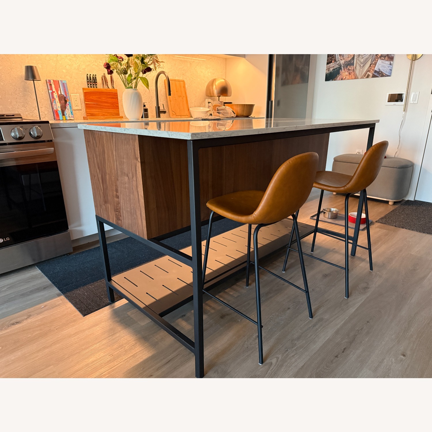 Room & Board Dark Brown Wood Kitchen Island - image-4
