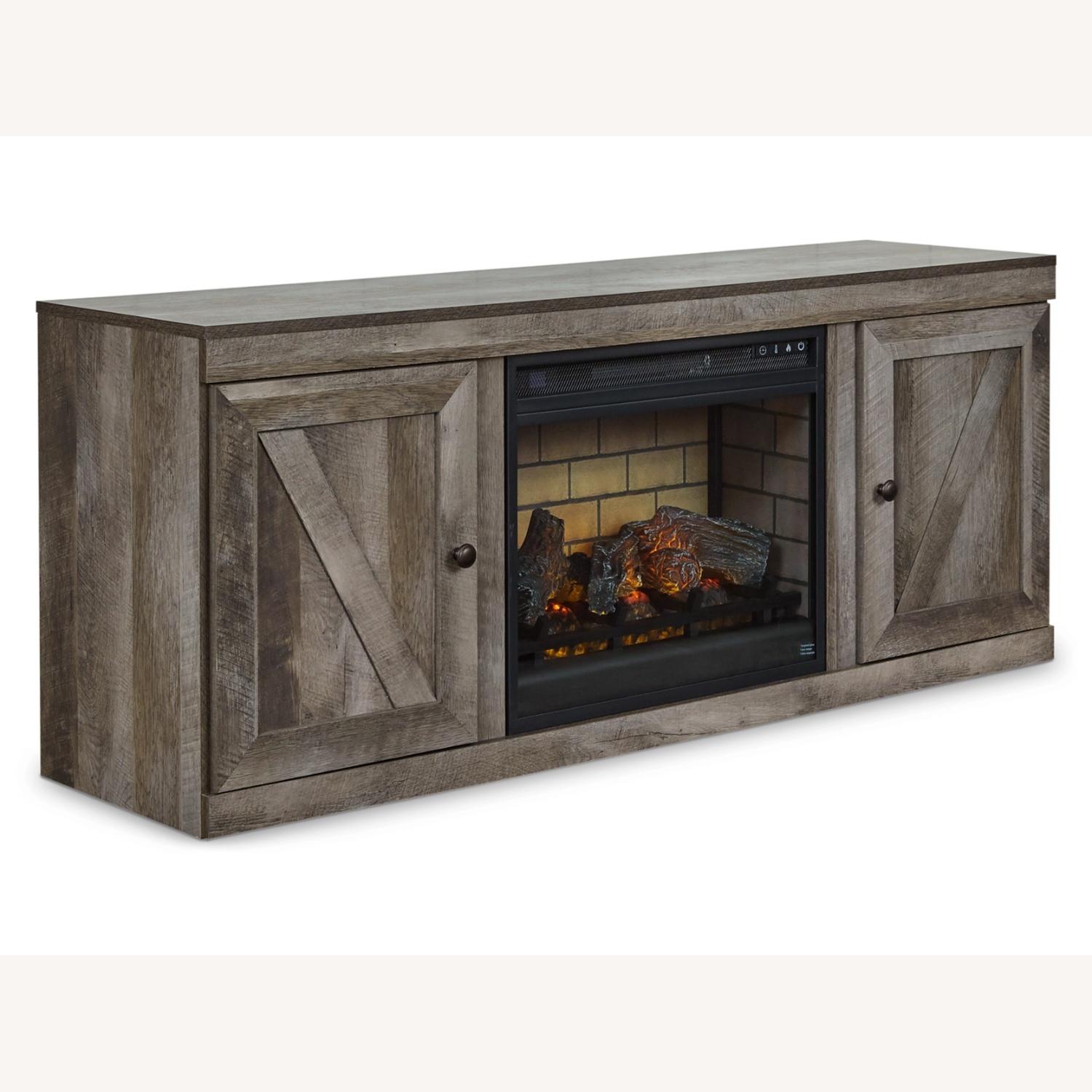 Ashley Furniture Wynnlow Light Brown Wood Media Storage - image-0