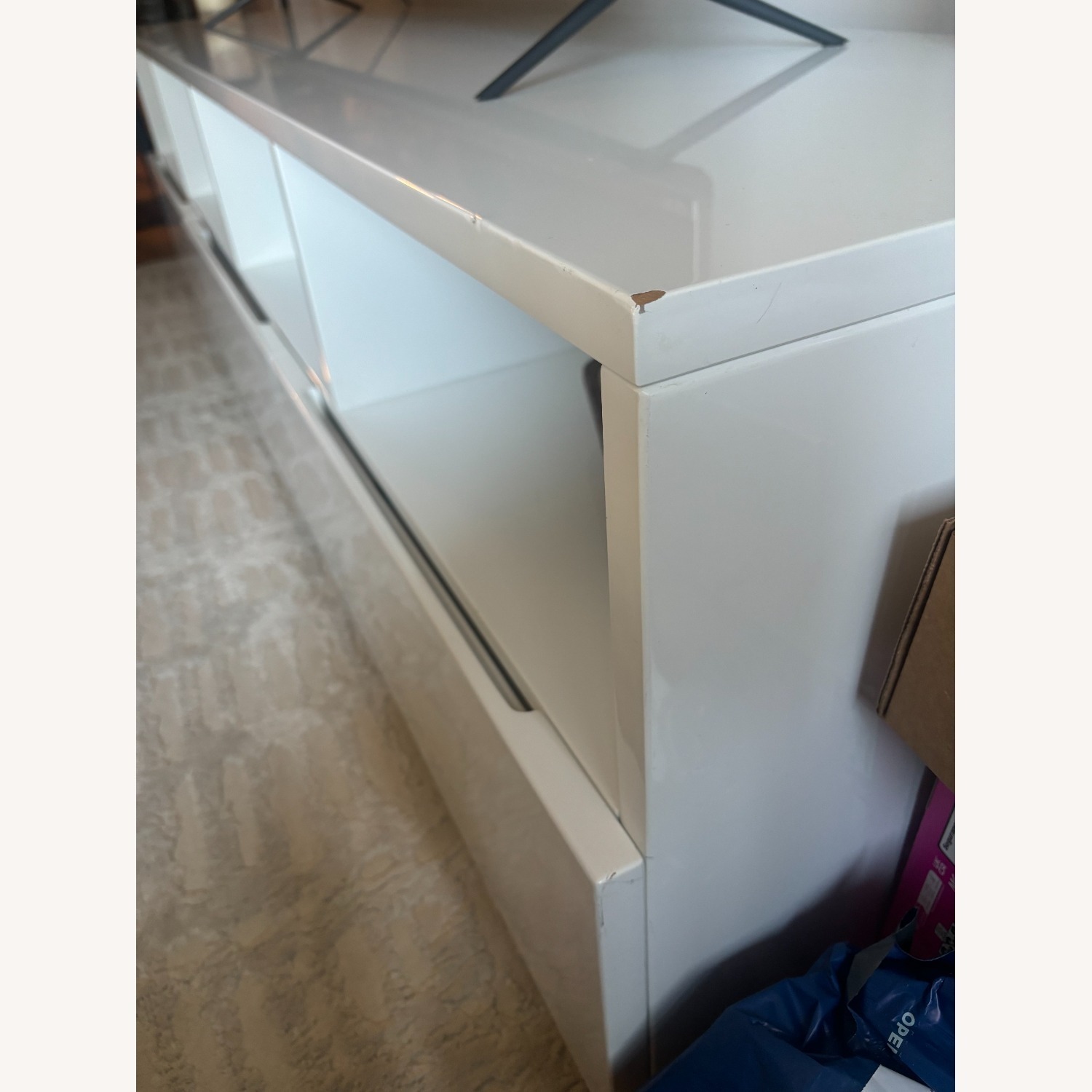 CB2 White Lacquer Media Storage - 80" - image-2