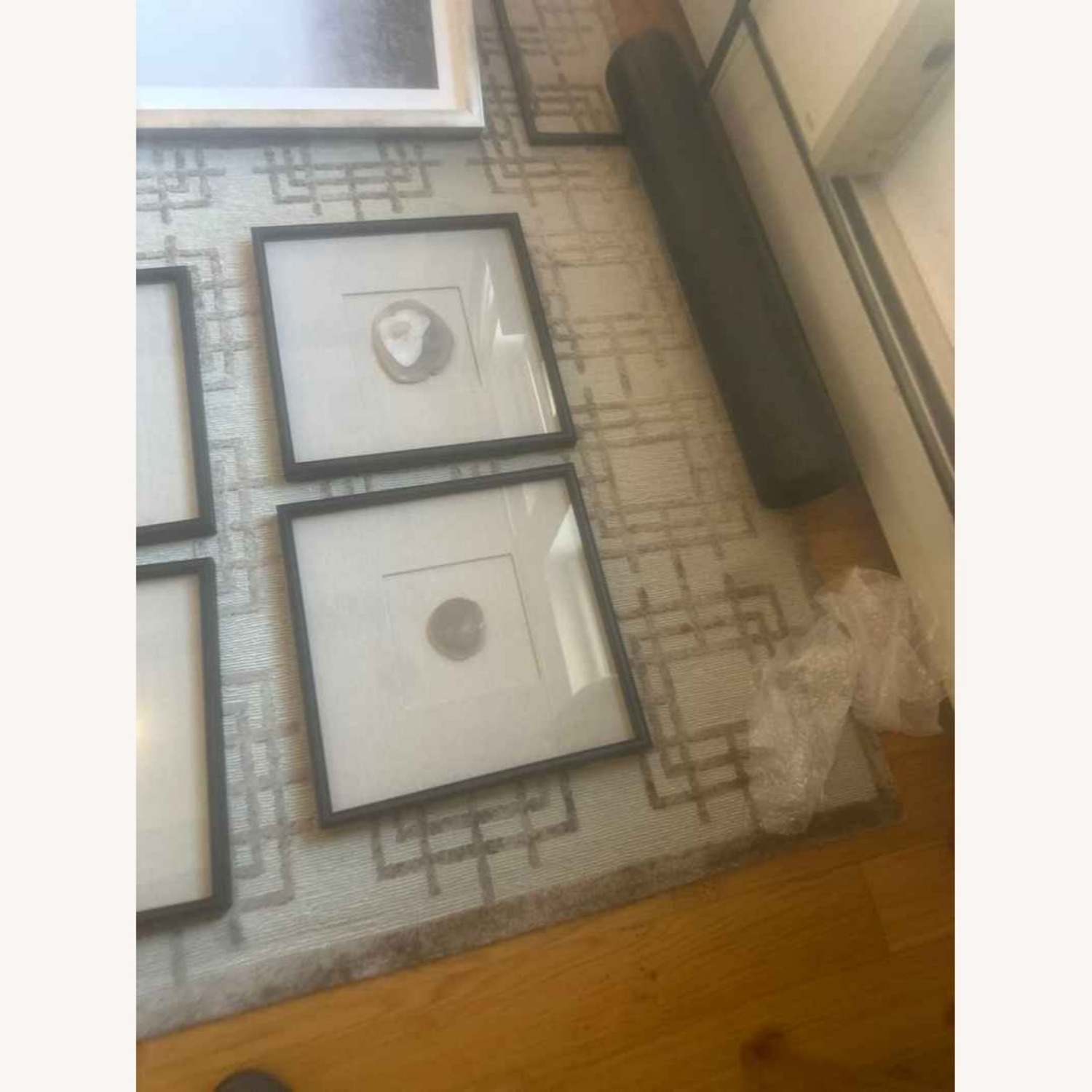 RH Framed Natural Agate on Linen - image-8