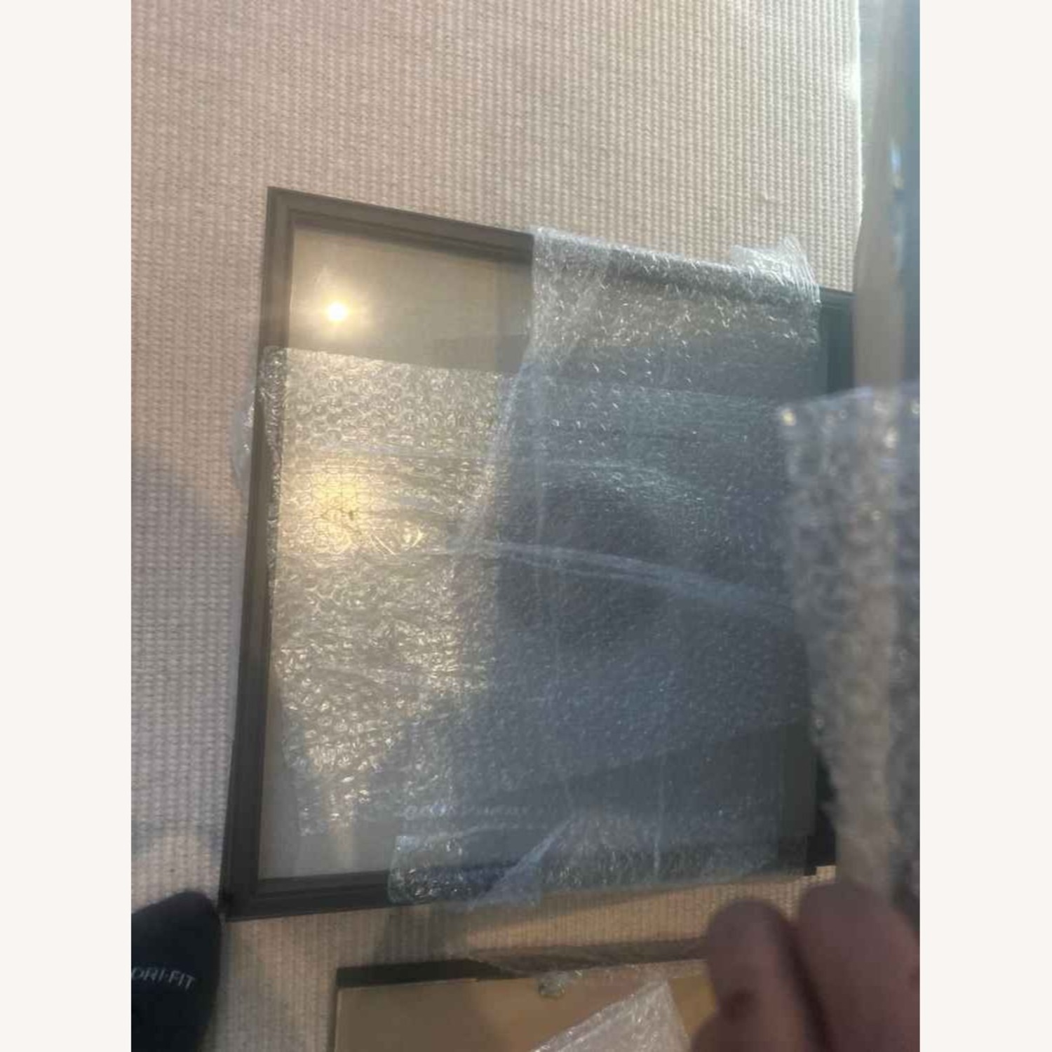 RH Framed Natural Agate on Linen - image-6