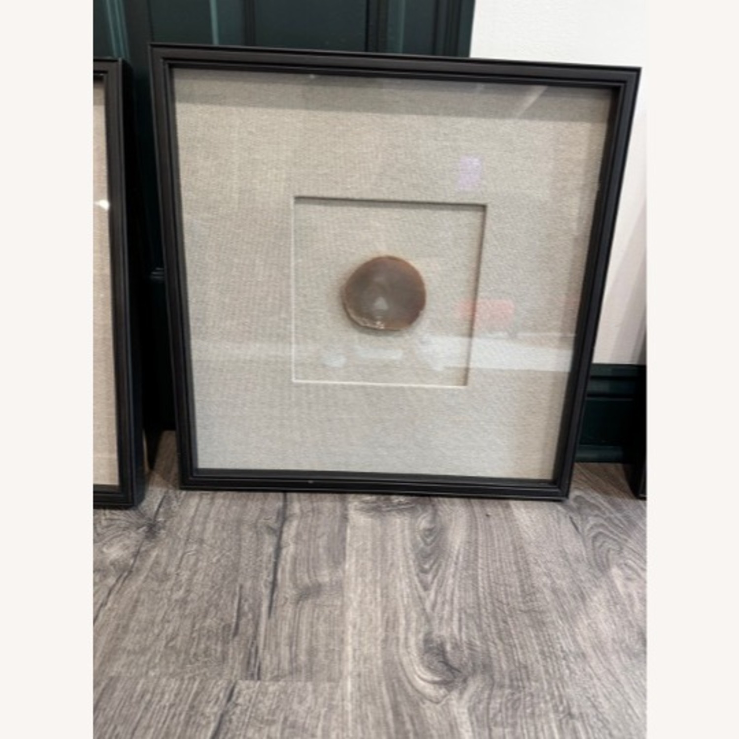 RH Framed Natural Agate on Linen - image-5