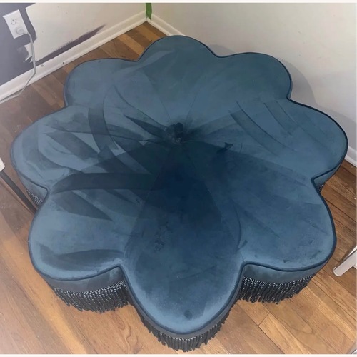 Used Velvet Ottoman for sale on AptDeco