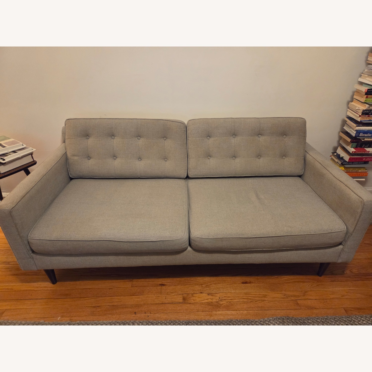 West Elm Drake Light Gray Fabric 3+ Seater Sofa - image-1