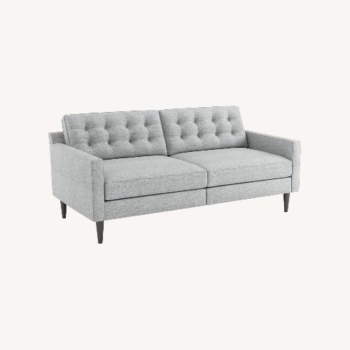 Used West Elm Drake Light Gray Fabric 3+ Seater Sofa for sale on AptDeco