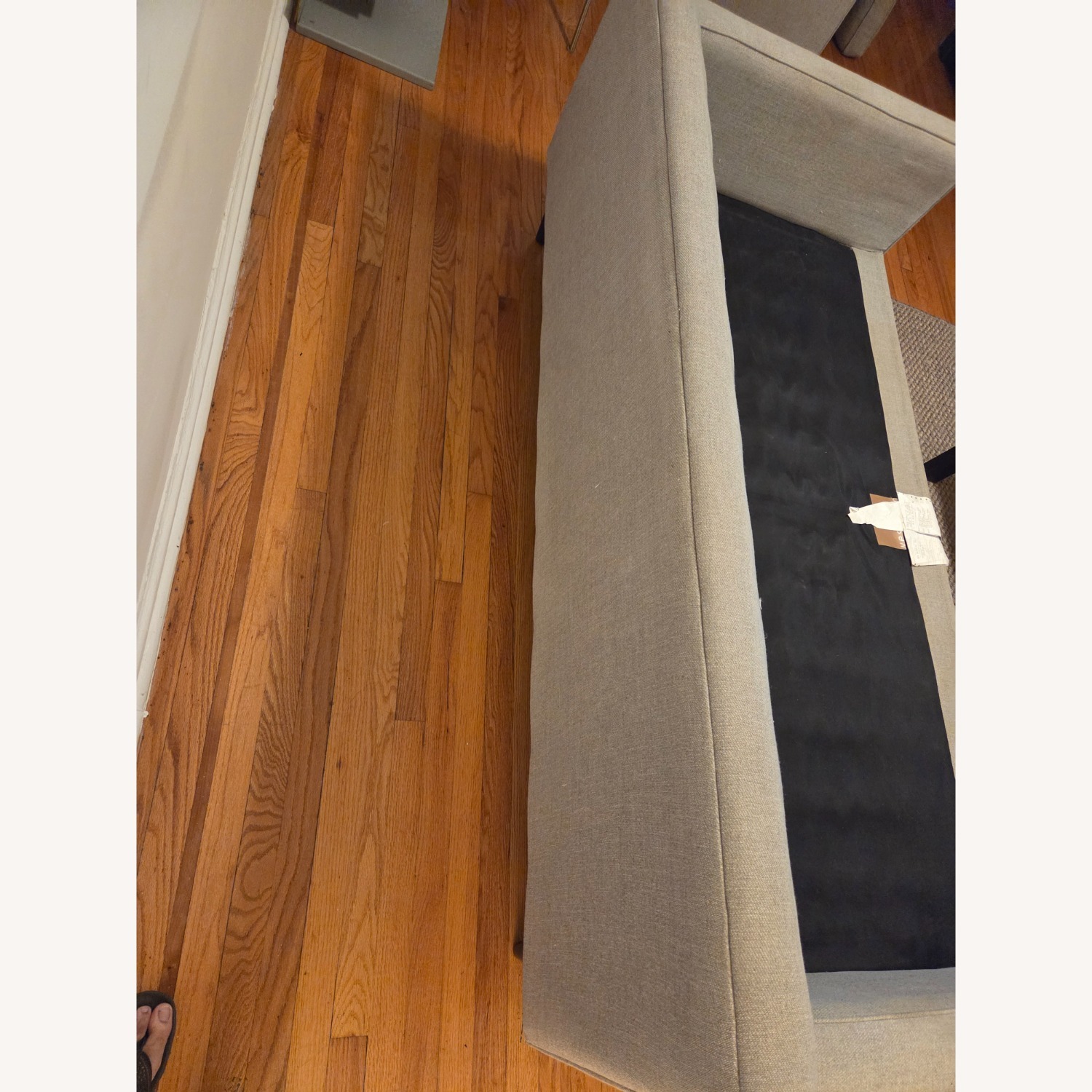 West Elm Drake Light Gray Fabric 3+ Seater Sofa - image-4