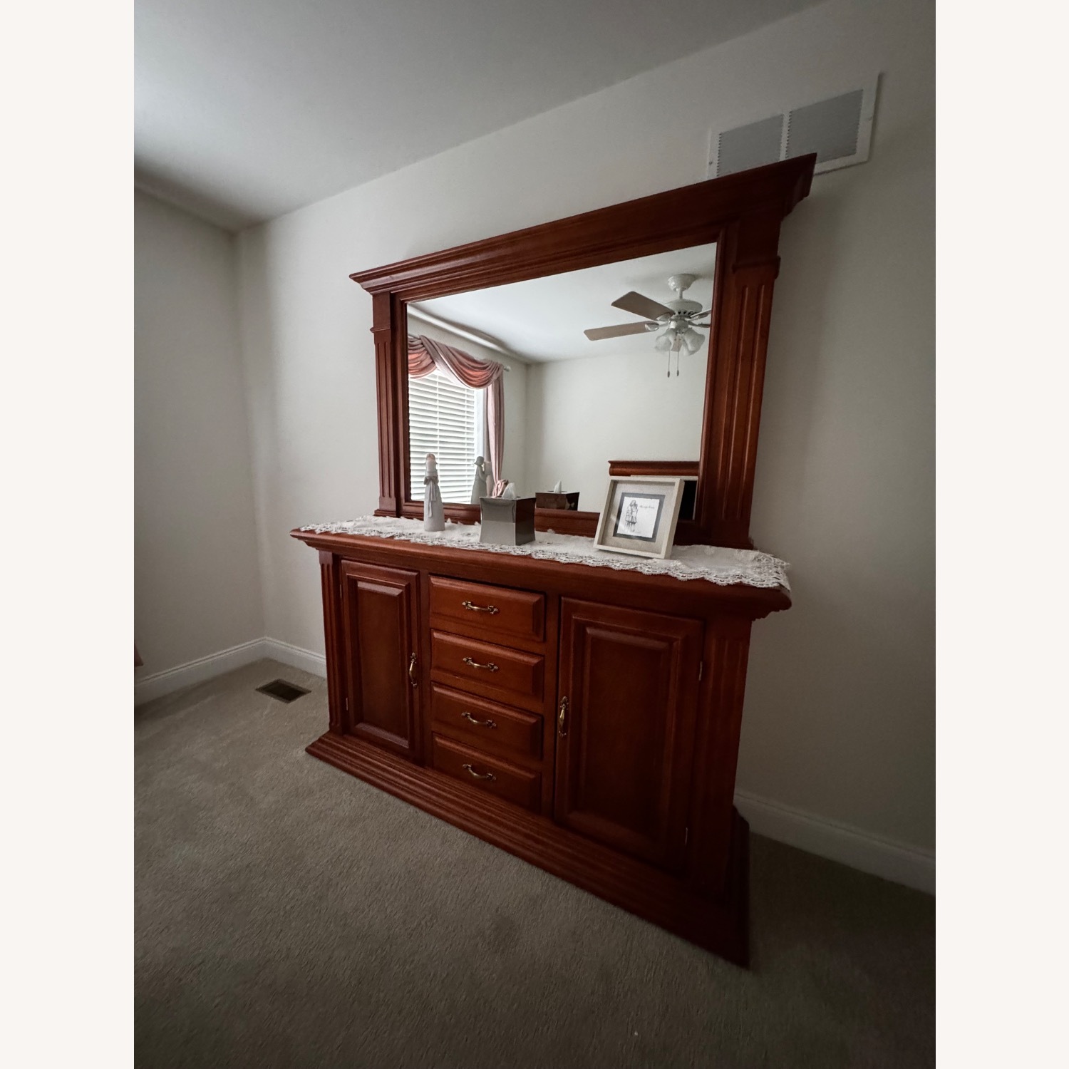 Classic Design Natural Wood Full Bed Light Brown  - image-2