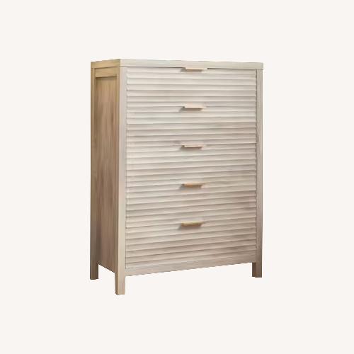 Used Light Gray/Beige 5 Drawer Dresser  for sale on AptDeco