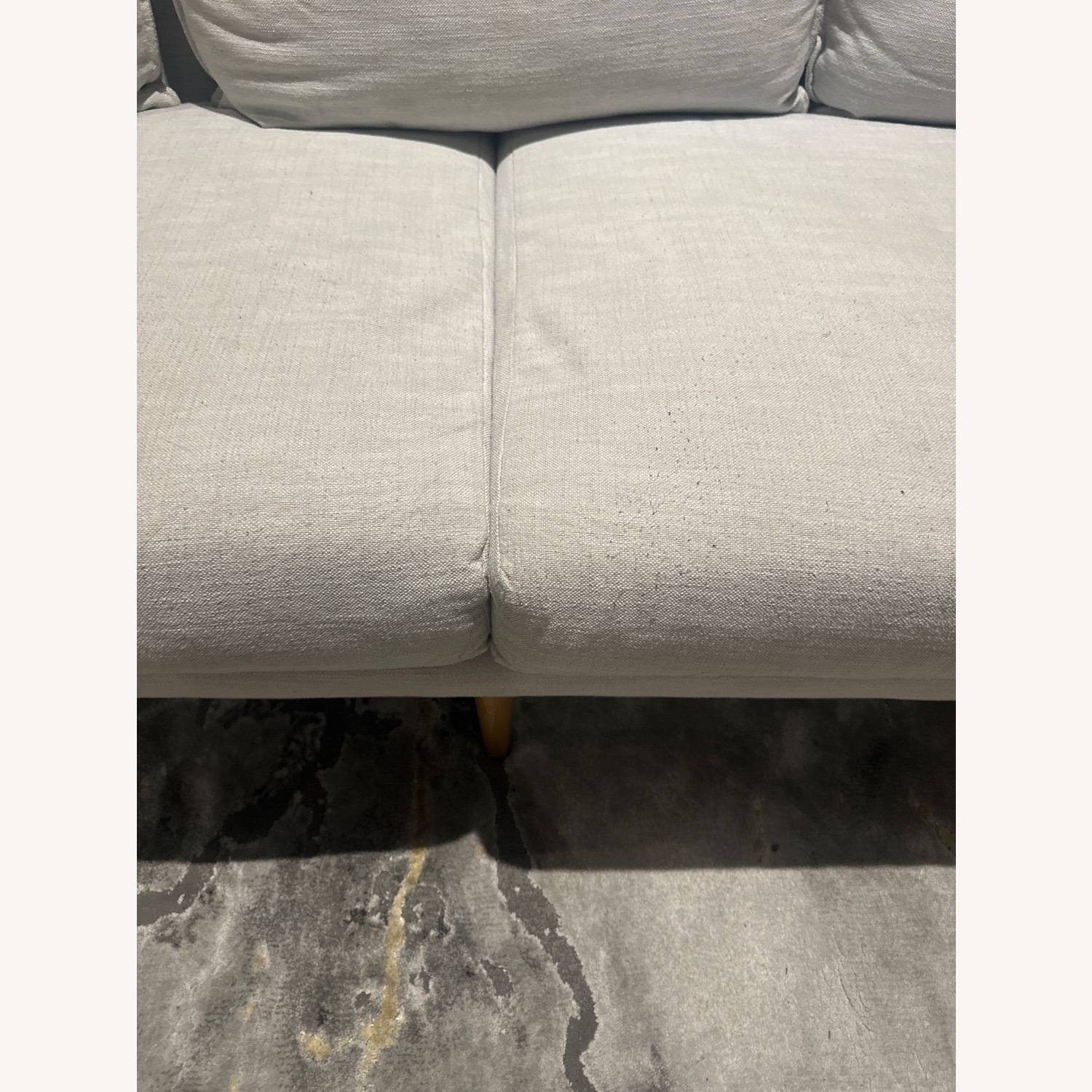 West Elm Antwerp Light Gray Fabric 3+ Seater Sofa - image-4