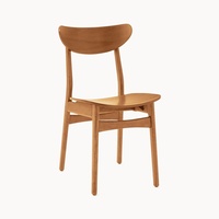 West Elm Dark Brown Wood Dining Chairs - Set of 6