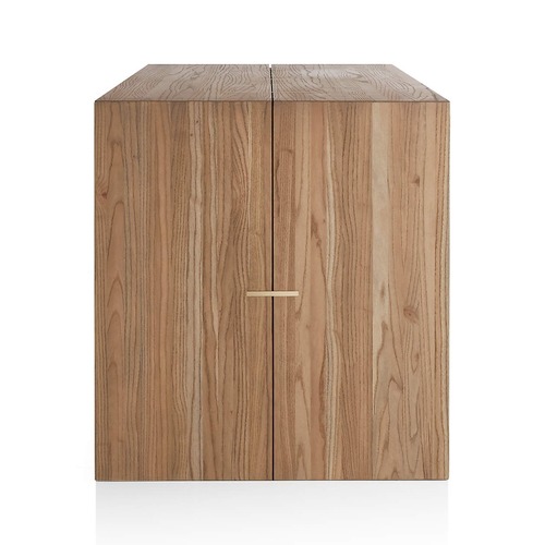 Used Crate & Barrel Maxwell Dark Brown Wood Dining Table for sale on AptDeco