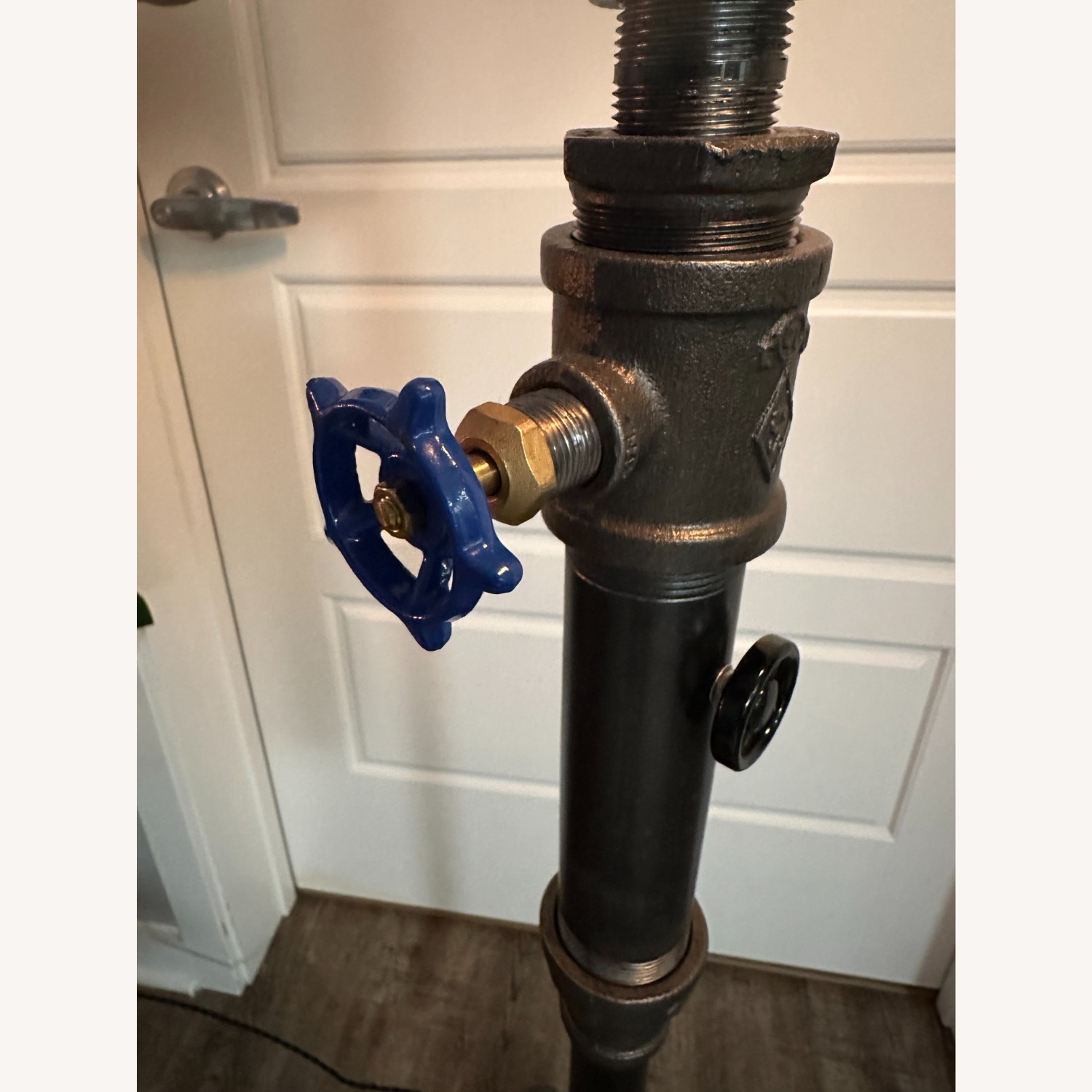 Black Metal Floor Lamp - image-1