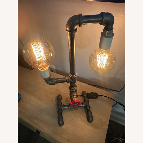 Used Vintage/Antique Black Metal Floor Lamp for sale on AptDeco