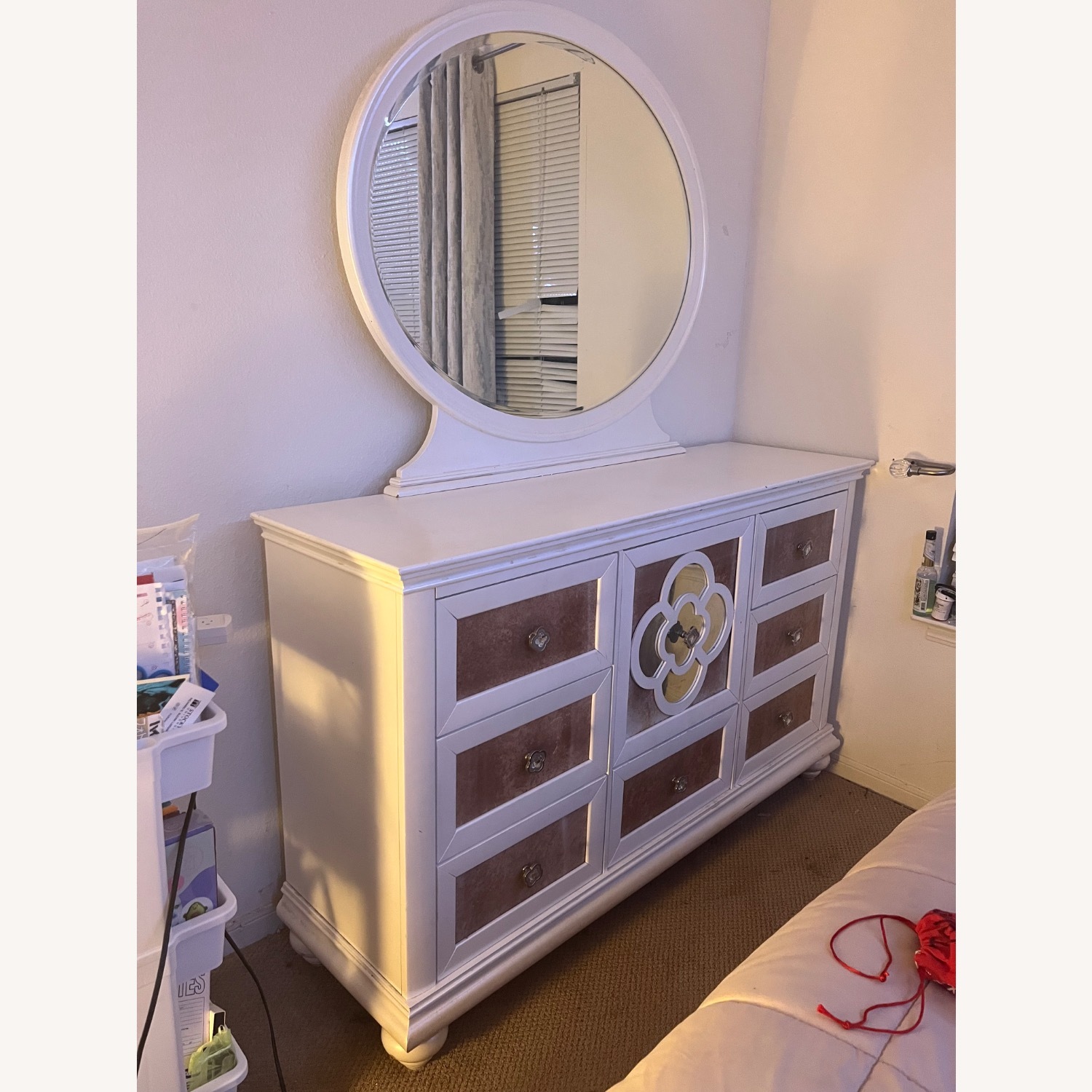 White Wood Dresser - image-2