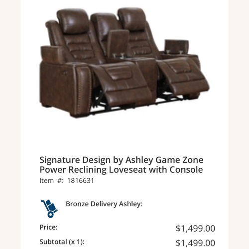 Used Ashley Furniture 2 Seater Gaming Sofa  for sale on AptDeco
