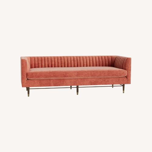 Used Joybird Chelsea Sofa in Plush Terra Rose for sale on AptDeco