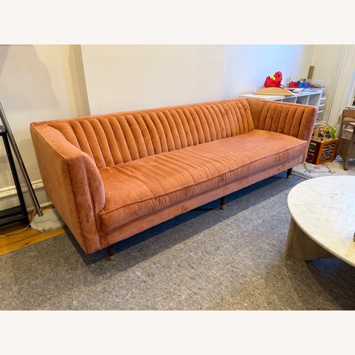 Used Joybird Chelsea Sofa in Plush Terra Rose for sale on AptDeco
