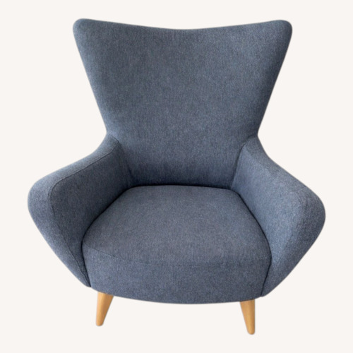 Used Mid-Century Modern Light Blue Armchair for sale on AptDeco