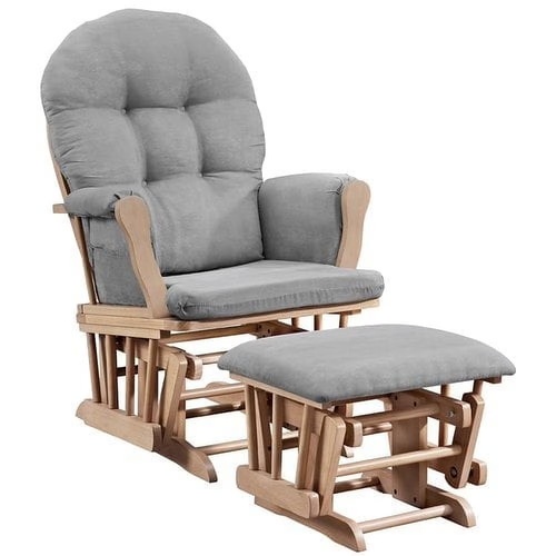 Used Light Gray Fabric Nursing Chair for sale on AptDeco