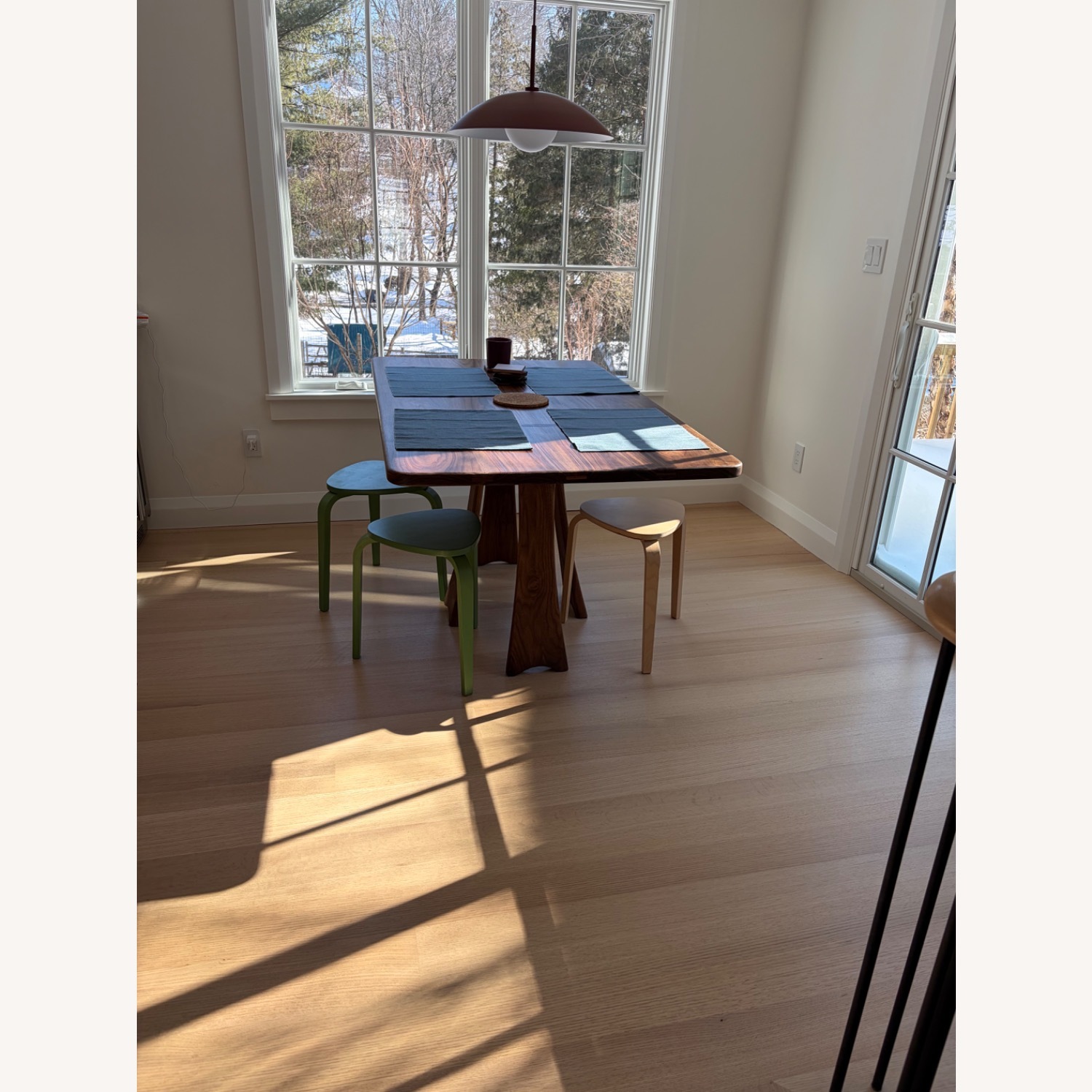 Handmade Solid Walnut Dining Table - image-1