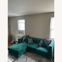 Bob's Discount Furniture Delay Green 2 Piece Sectional Sofa