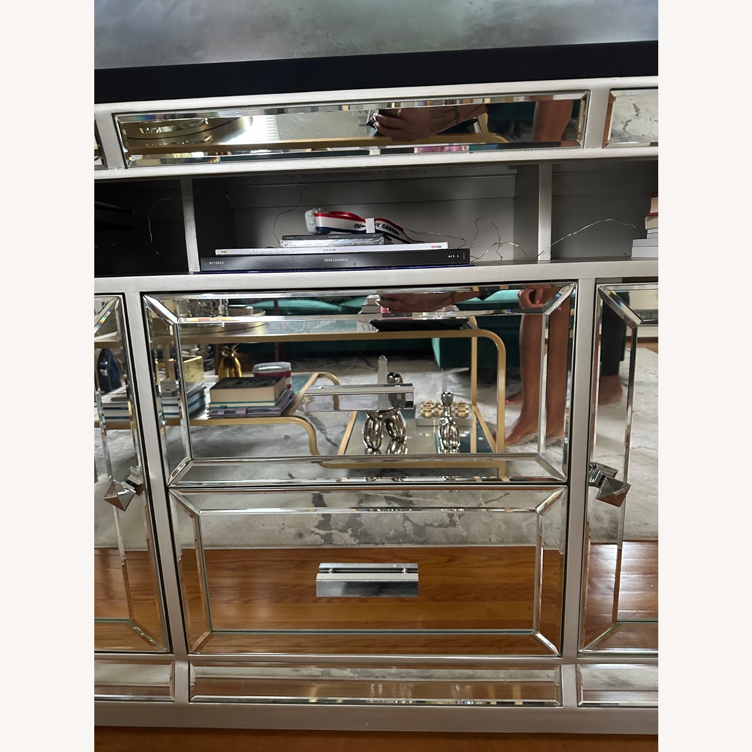 Bob's Discount Furniture Silver Sideboard - image-2