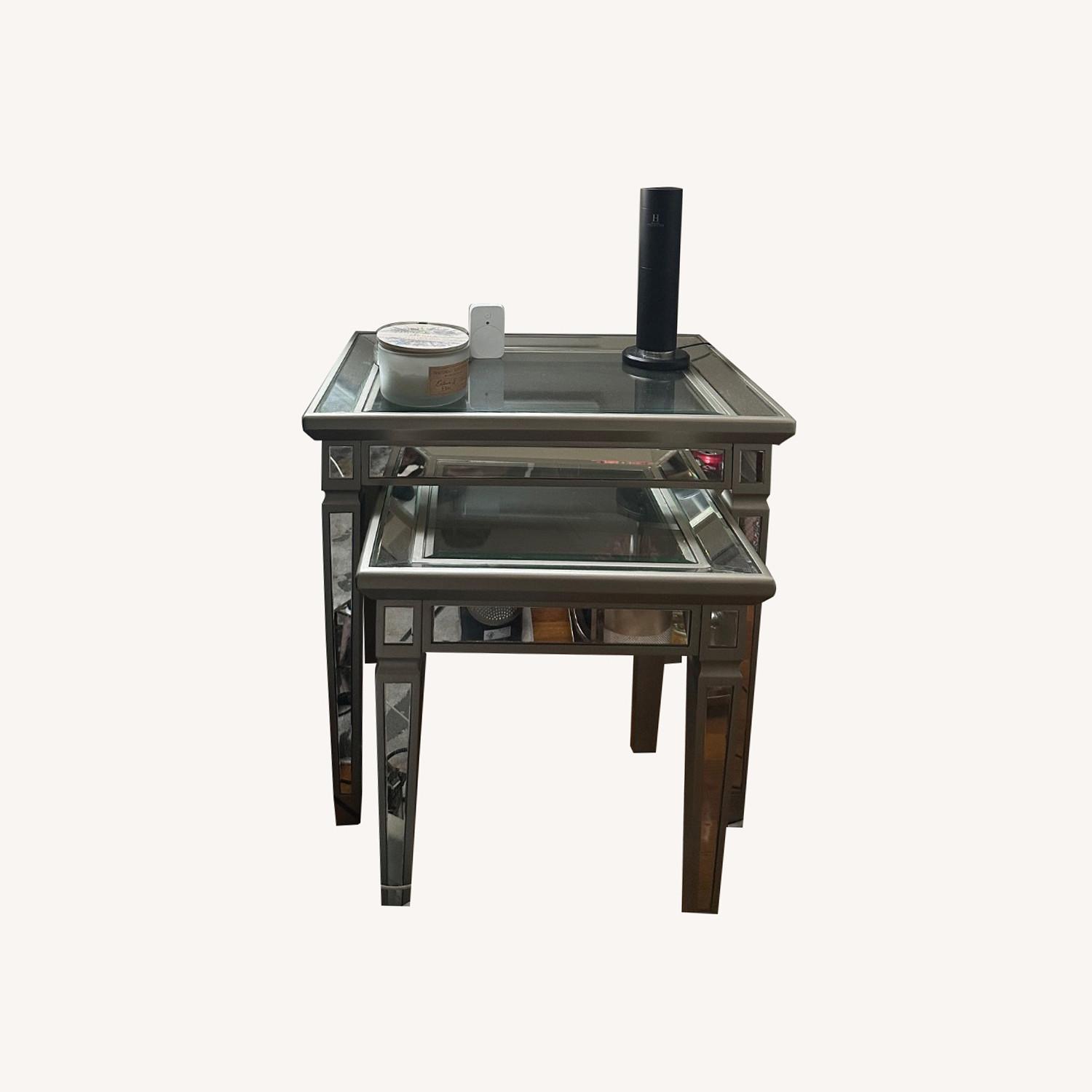 Bob's Discount Furniture Silver Coffee Table - image-0