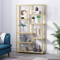 Mercer 41 Gold Geometric Bookcase
