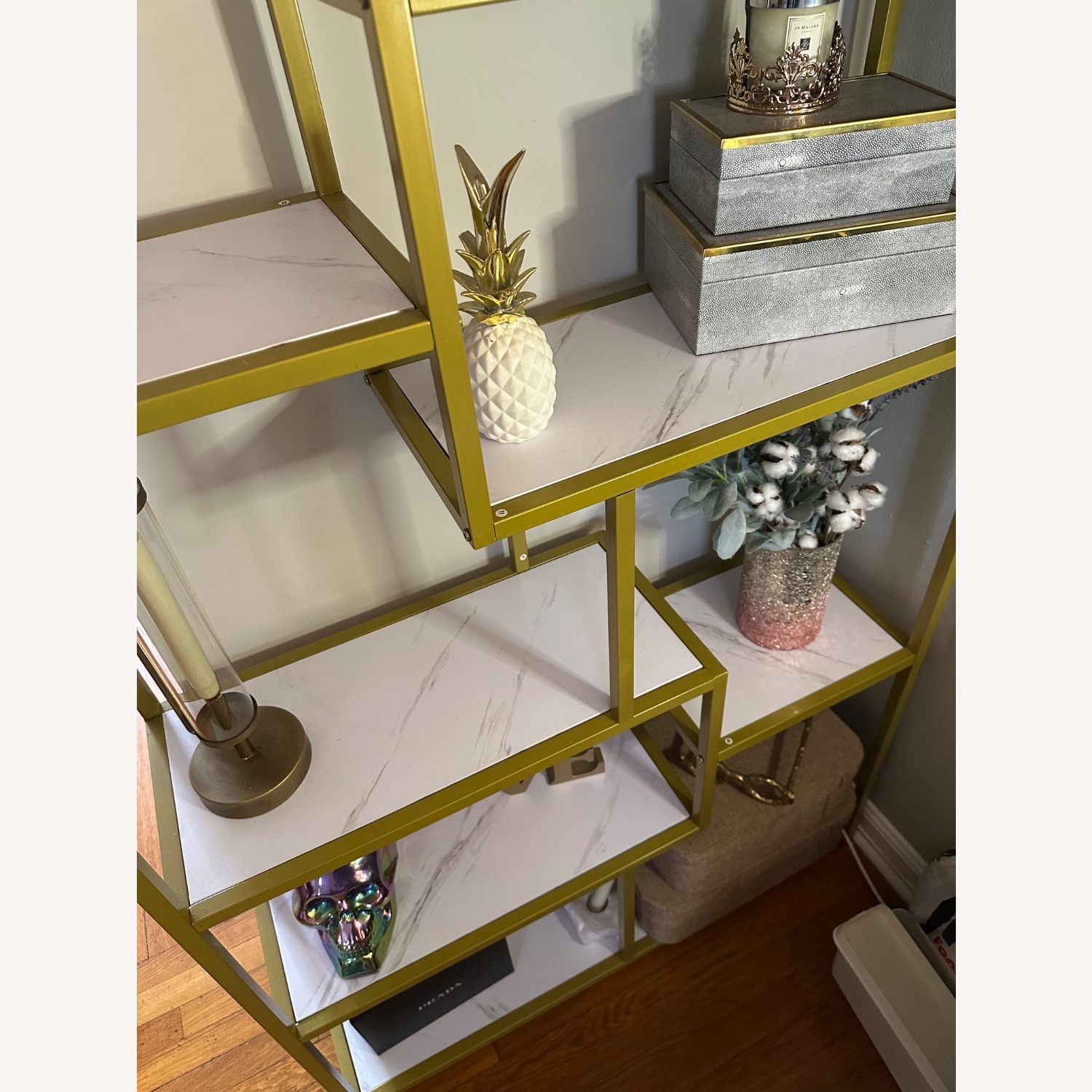 Mercer 41 Gold Geometric Bookcase  - image-3