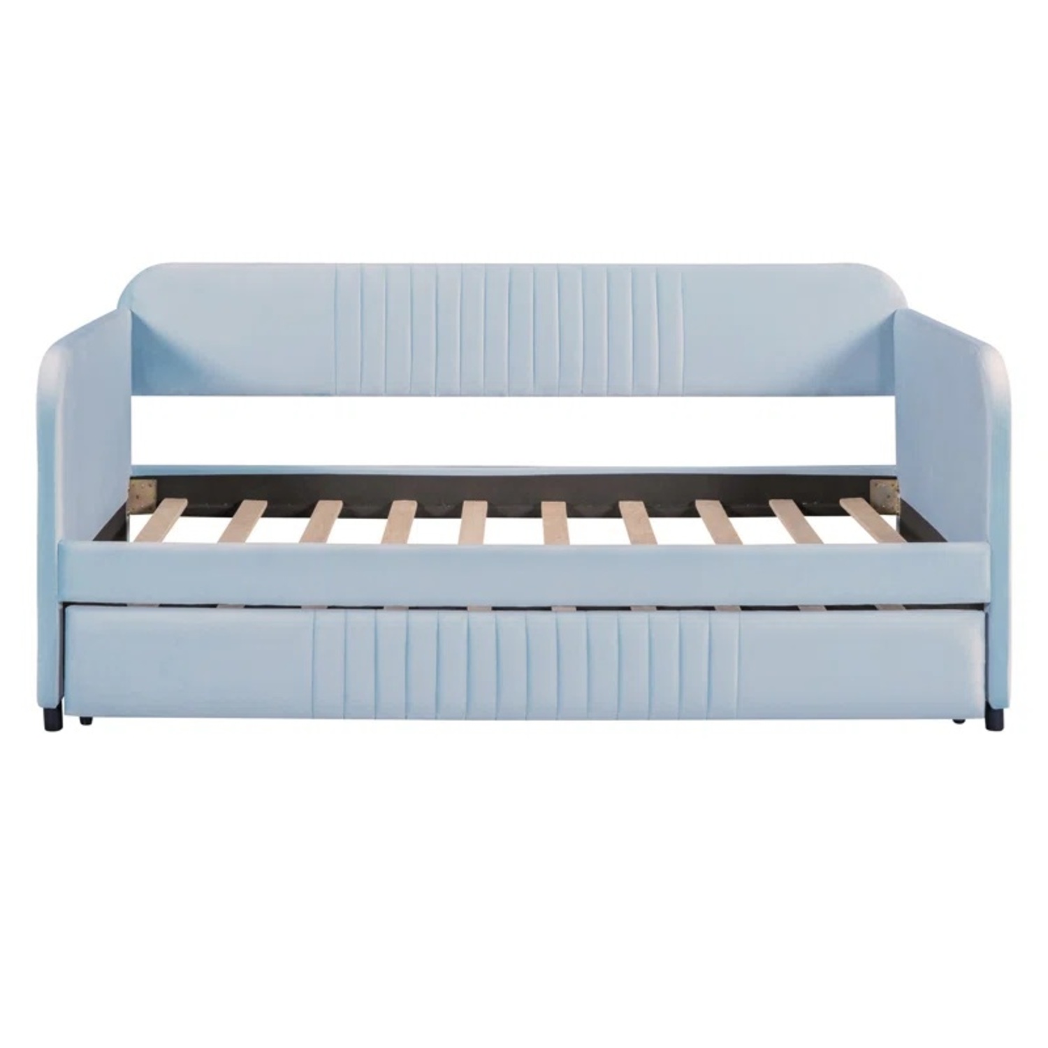 Light Blue Daybed with Trundle - image-0