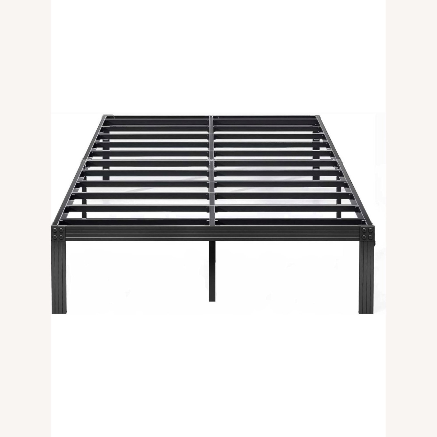 Black Metal Full Size Bed Frame - image-2