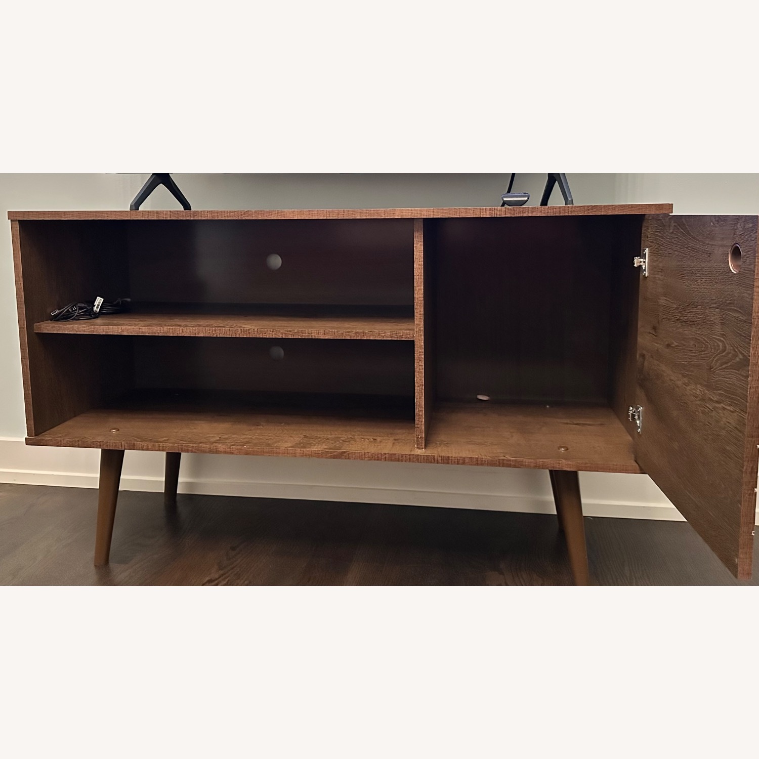 Dark Brown Media Storage - image-2