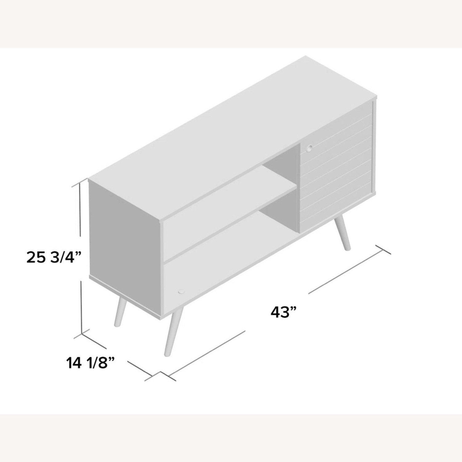 Dark Brown Media Storage - image-3