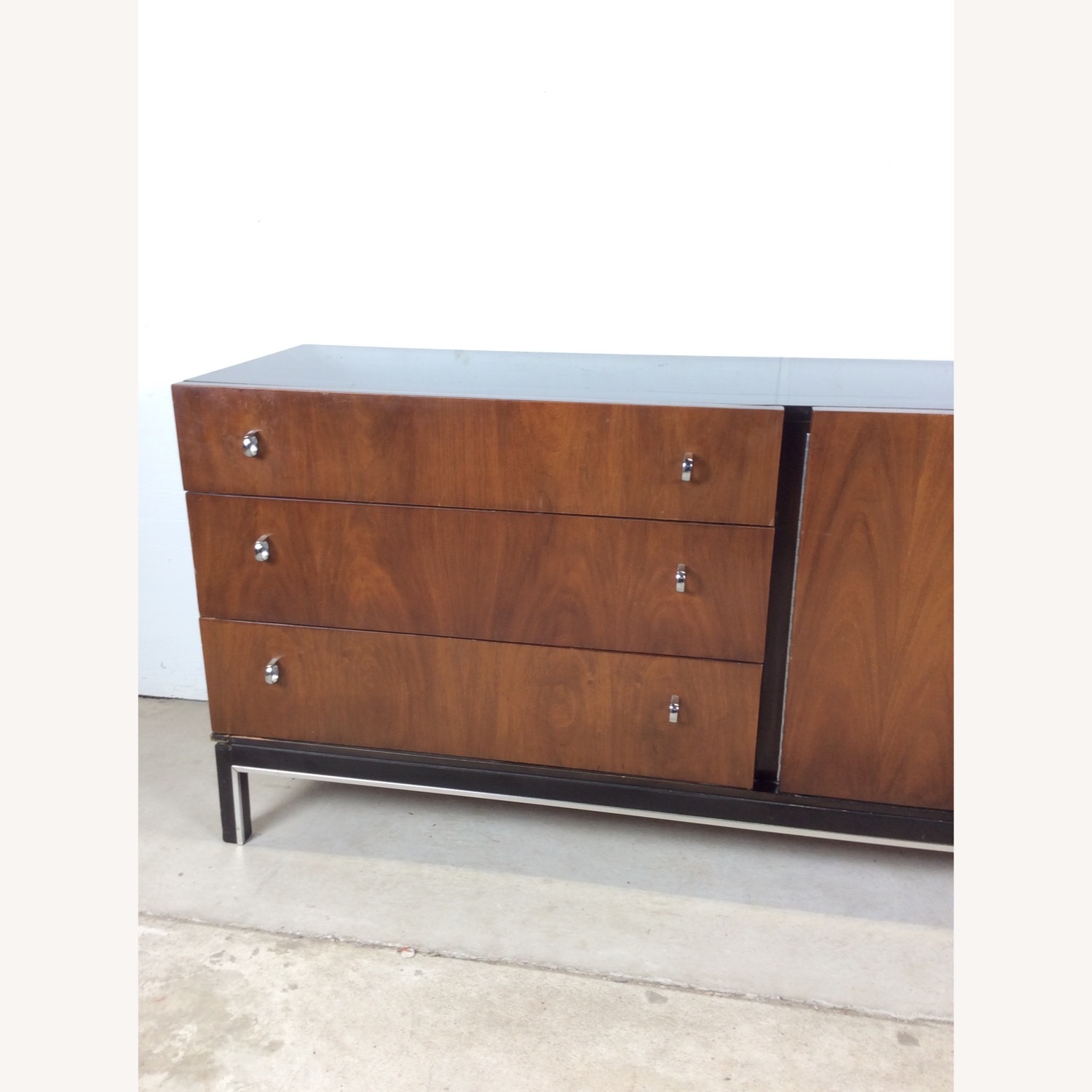 Mid Century Lowboy by Martinsville with Chrome - image-4
