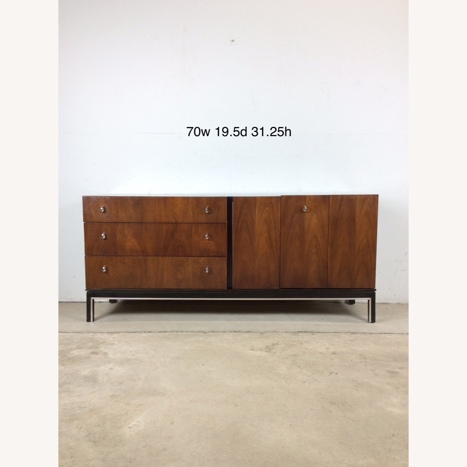 Mid Century Lowboy by Martinsville with Chrome - image-23