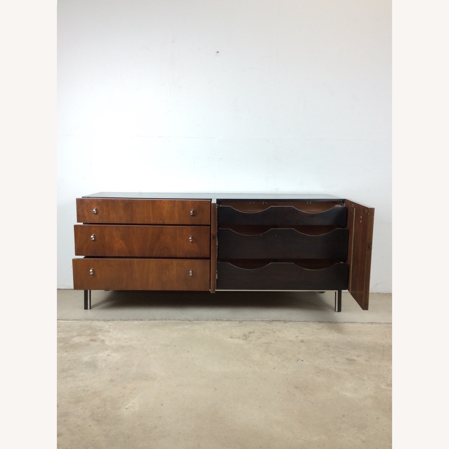 Mid Century Lowboy by Martinsville with Chrome - image-9