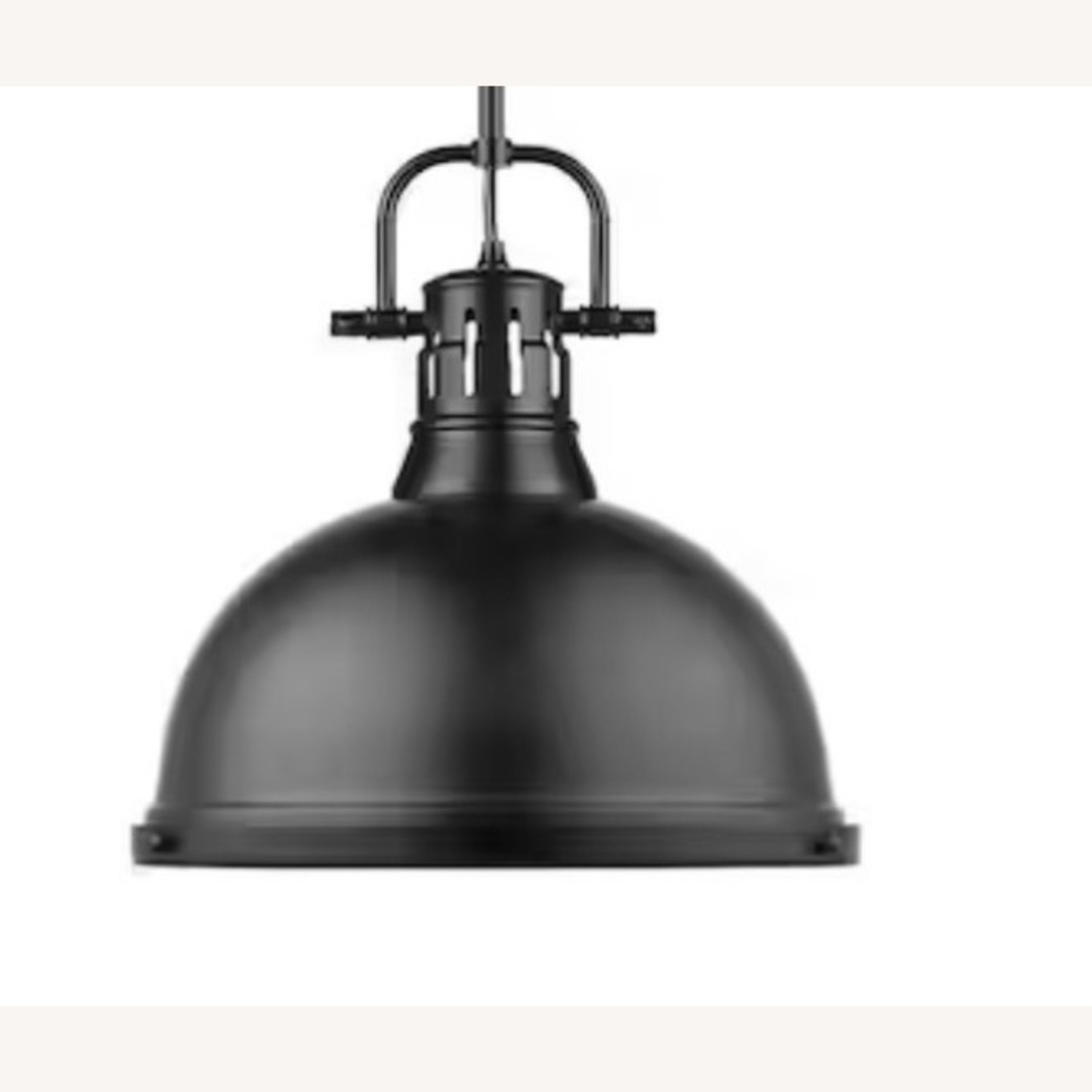 Black Metal 14" Pendant Light Farmhouse - image-3