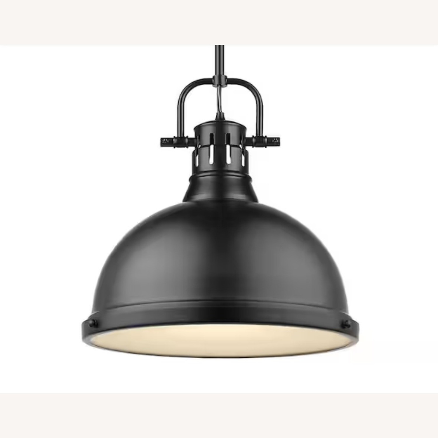 Black Metal 14" Pendant Light Farmhouse - image-2