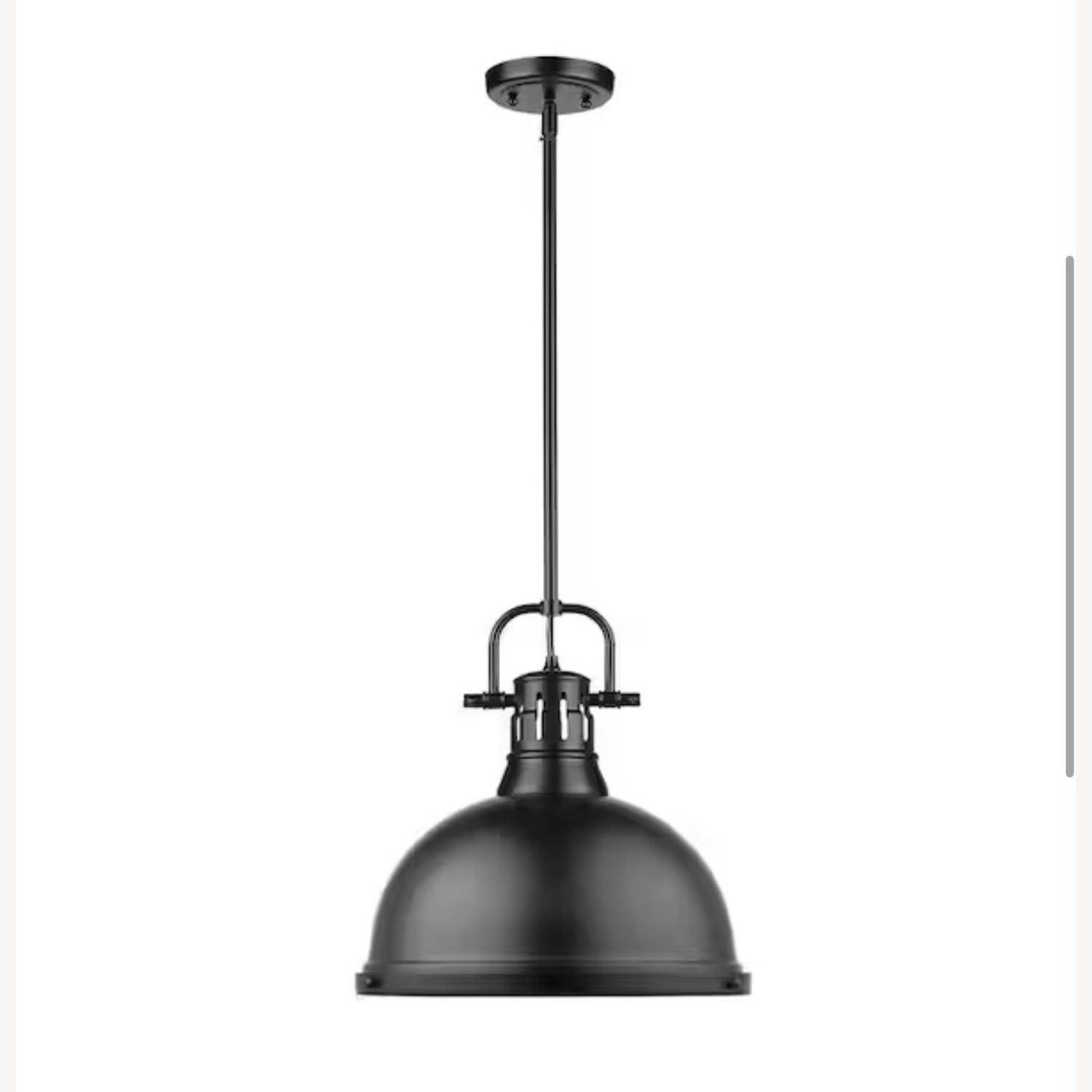 Black Metal 14" Pendant Light Farmhouse - image-4