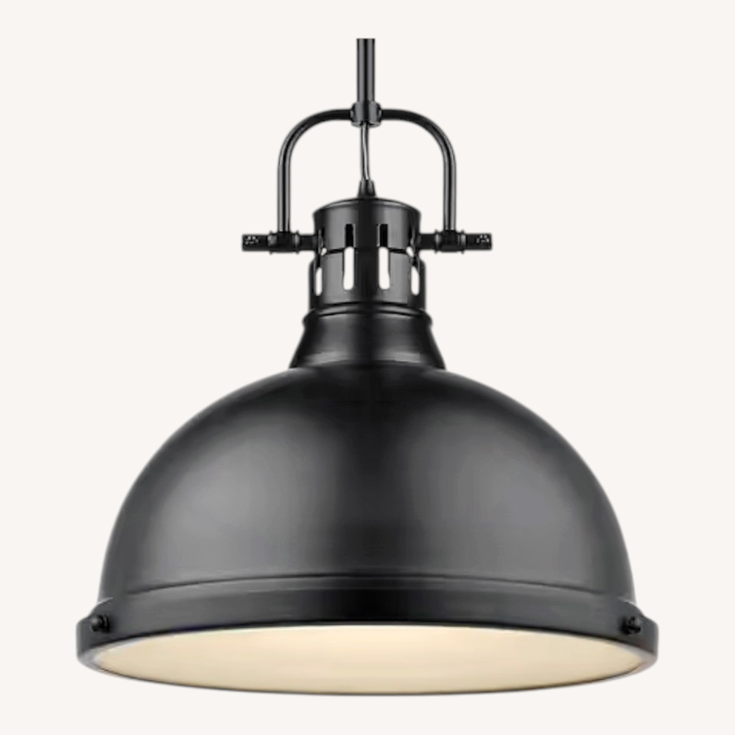 Black Metal 14" Pendant Light Farmhouse - image-5
